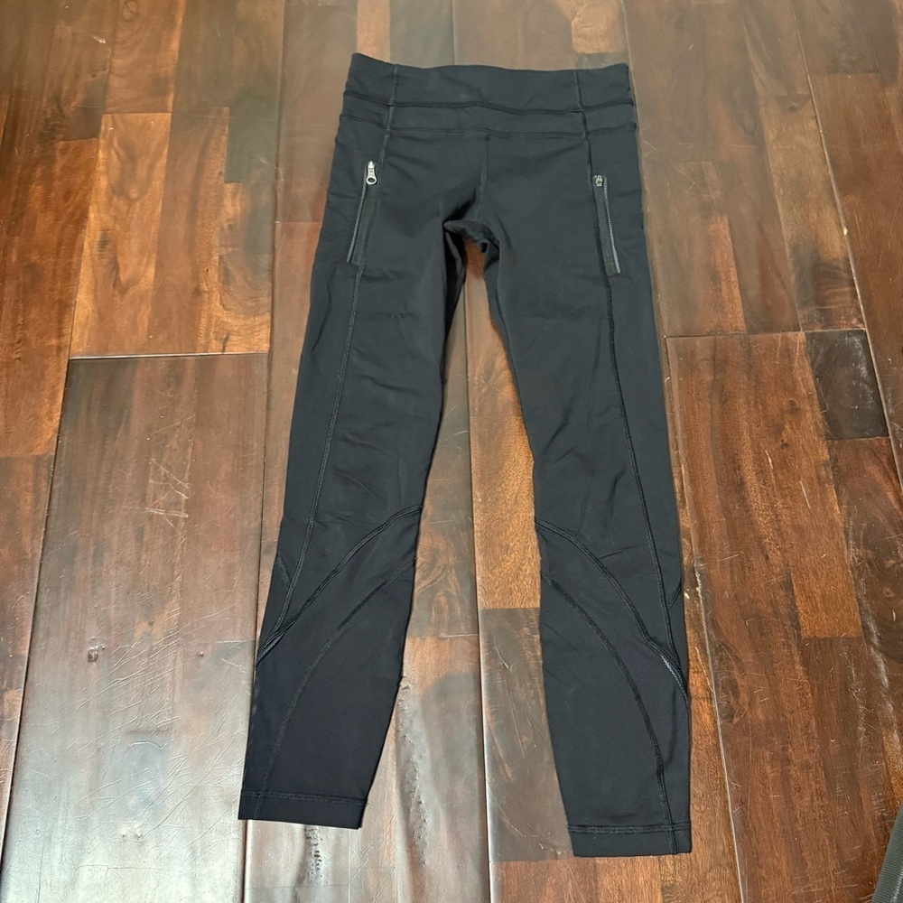 Lululemon Leggings Black Size 4 Athletic Missing Zipper